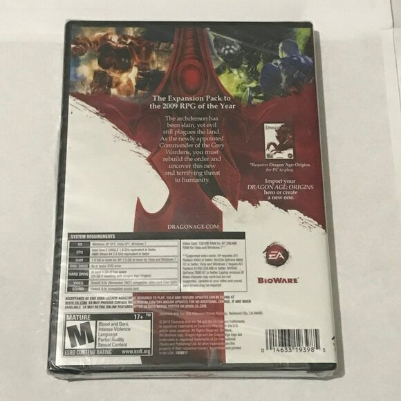 PC Dragon Age Origins Awakening Expansion Pack (Factory Sealed) - Picture 2 of 3